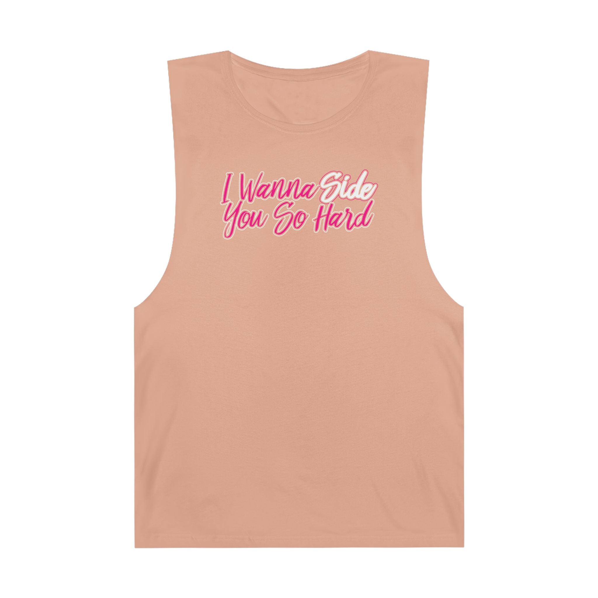 I Wanna Side You HOT PINK Sleeveless Tank - Side Guys Collection